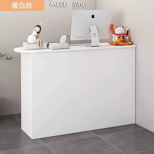 인포메이션 안내 데스크 카운터 인포 프론트 리셉션 사무용 책상, 80x40x90cm, 화이트