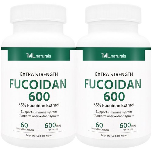My Life [미국번개배송] 신제품 착한명품 마이라이프 내추럴스 후코이단 600mg 60정, 2개