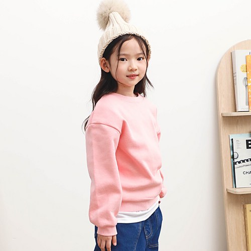 키즈코디 아동용 기모 핏좋은 오버핏 맨투맨