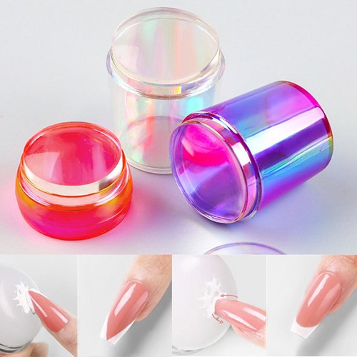 네일플레이트 스탬프 프렌치네일 네일아트재료 젤네일, 1개, 다이아몬드 투명