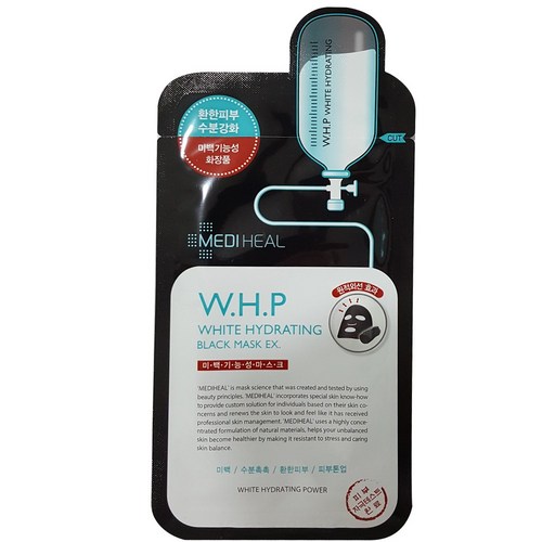 메디힐 WHP 미백수분 블랙 마스크팩 EX 1BOX (10ea), 1매입, 30개