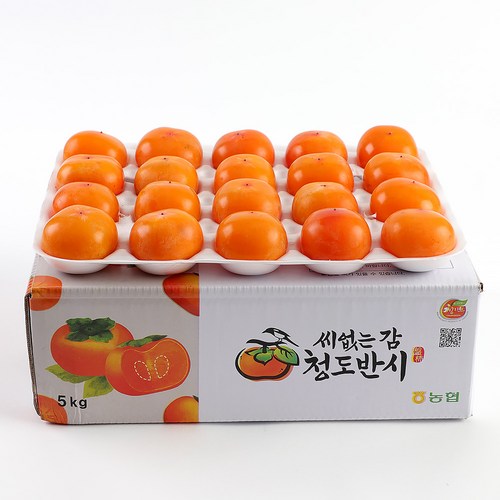 [오감프룻] 부드럽고 달콤한 씨 없는 꿀당도 청도반시5kg, 1개, 반시5kg소과 (50과 이상)