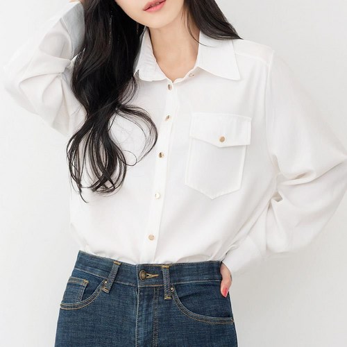 [오노마] ONM 레이스 여자셔츠 셔츠블라우스 오버핏 여성블라우스