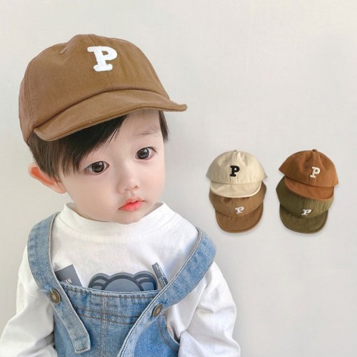 유아동 P자수 캡모자 가을