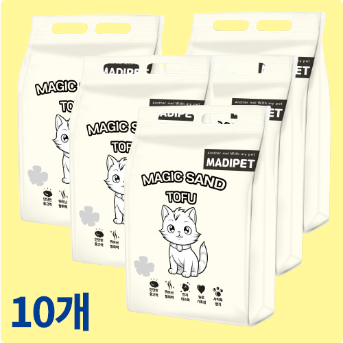 메디펫 매직 고양이 두부모래, 10L, 10팩