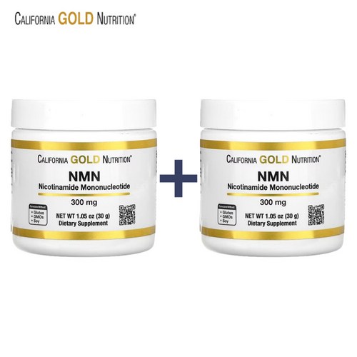 CGN 캘리포니아골드뉴트리션 NMN 파우더 분말 300mg 2통, 2개, 30g