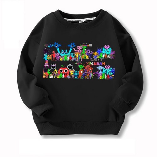 반반유치원 봄가을 남여공용 캐주얼 맨투맨 티셔츠