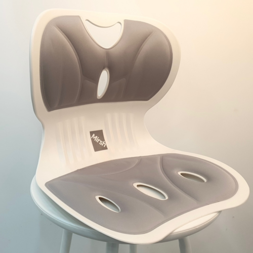 Mirsh 인체공학 바른자세 등받이 자세교정의자, 그레이