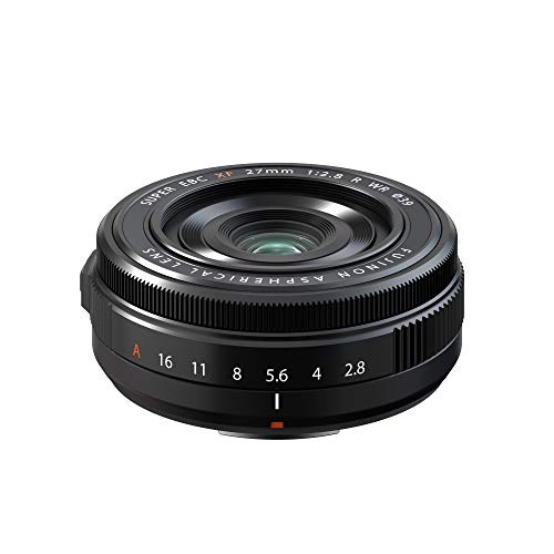 후지 필름 후지논 렌즈 단초점 렌즈 XF27mmF2.8 R WR 블랙, 1개