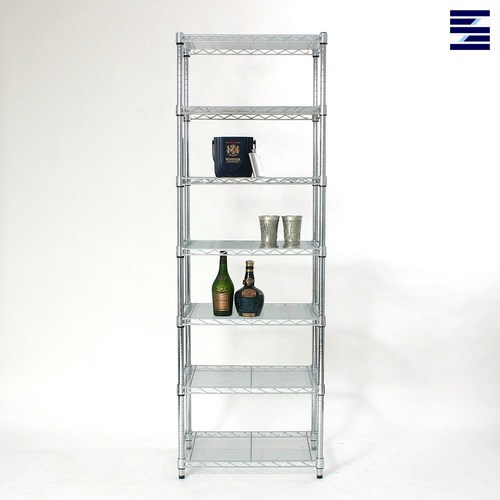 시그널블루 국산 25파이 HL600 450x600 고급형 메탈랙 수납 선반 150kg, 선택18 450x600 높이 1800 7단
