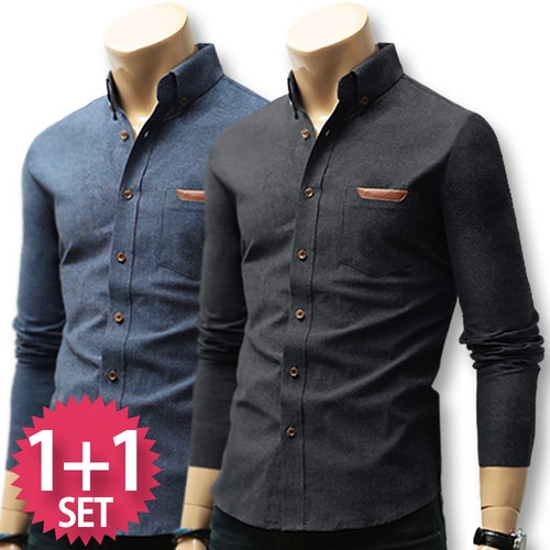 블루포스 포노스 남방 1+1세트 [2장 묶음] 셔츠 국내생산