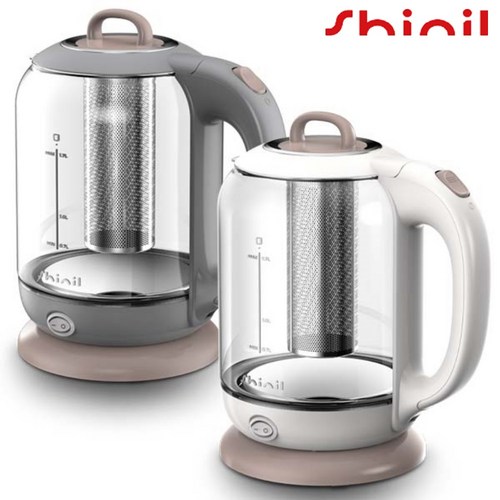 신일 전기포트 온도유지 스텐 전기주전자 보온 커피포트, 01. 그레이