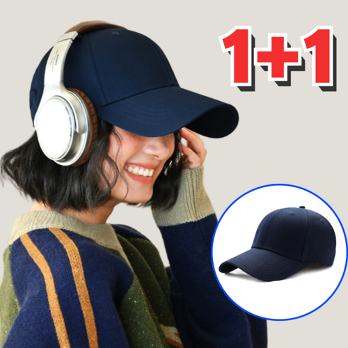 [1+1] 루미노바 얼굴작아보이는 데일리 남녀공용 깊은 무지 볼캡 모자