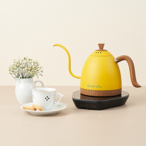 [공식수입] 브뤼스타 아티산 전기드립포트 PRO, 600ml, 브라질옐로우