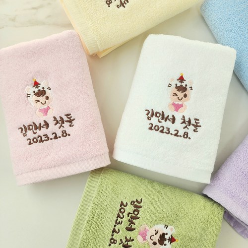 도나앤데코 손글씨 첫돌 함께 축하해주셔서 감사합니다 원형 5cm 스티커, 화이트, 60개입 2