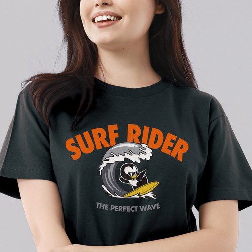 서핑 파라다이스 브랜드 남여공용 반팔 티셔츠 면티