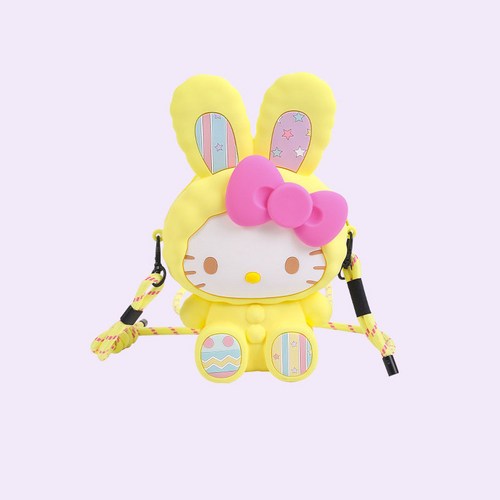 산리오 패밀리 시리즈 2024최신 미니 크로스백 실리콘 가방 어깨끈 크로스백