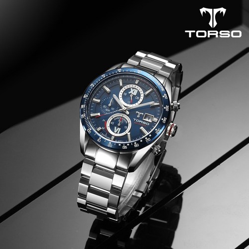 TORSO 토르소 프리미어 T701M 제우스 에코솔라 다이버 워치 남자 메탈 시계 (사은품 종료)