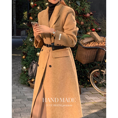 [MADE]소피 알파카 핸드메이드코트(5color) 코트/롱코트/롱핸드메이드코트/하객룩/겨울하객룩/울자켓/벨트코트/아우터/블프/블프특가/아우터직진배송
