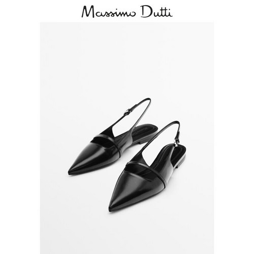 Massimo Dutti 뾰족한 플랫 샌들