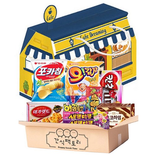 간식팩토리 나만의카페 10종 과자선물세트, 1개, 과자10종