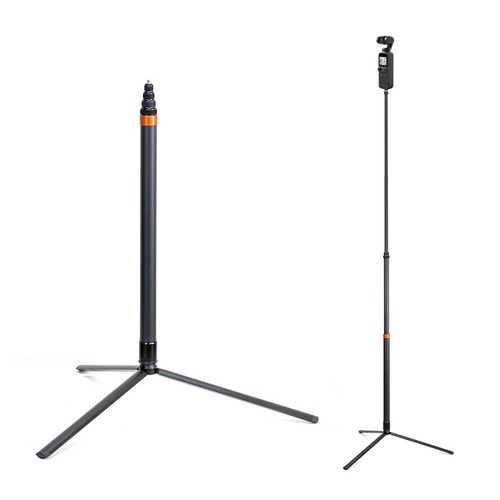 Insta360 인스타360 X4 X3 인비저블 3m 셀카스틱 롱 셀카봉 모노포드 고프로 오즈모 항공샷 부감, 삼각대(AC-T12L) 추가, 1개