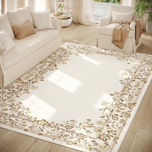 러그킹 먼지없는러그 거실카페트 워셔블러그 플라워 카펫트 사각형 원형러그 단모러그 방수카페트 카펫 매트
