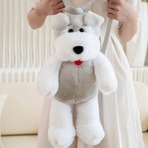 에밋 귀여운 복실강아지 인형백팩