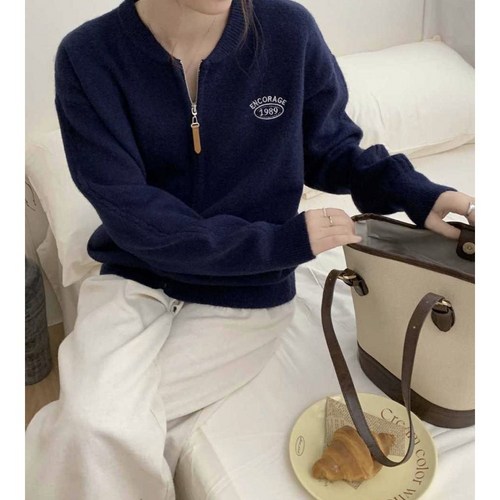 너그레 1989 니트 집업 가디건