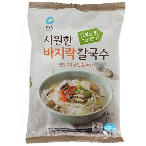 청정원시원한바지락칼국수