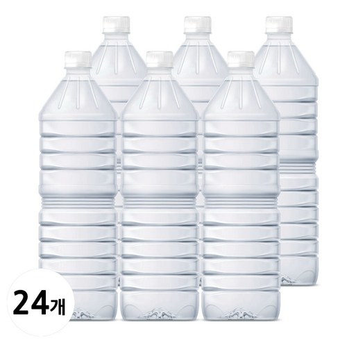 지리산 물하나 생수 2L (원형/사각 랜덤발송), 2L, 24개