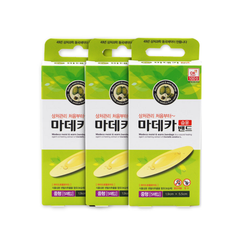 동국제약 마데카 습윤밴드 중형 5매입 x 3개