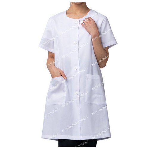 시험용가운 속가운 라운드 네일시술용 국시용 시험용 국가고시 가운 여성용 남성용 바지 여성용바지 남성용바지 반팔 긴팔 네일가운, 여성/라운드반팔가운/55, 1개