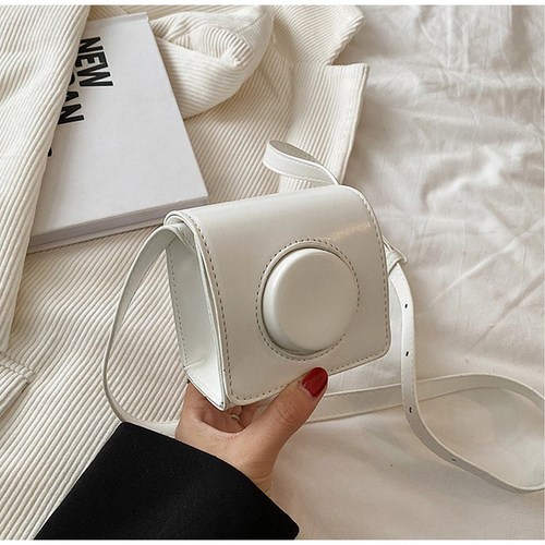 당일배송 미니 카메라 크로스 숄더 가죽백 가방