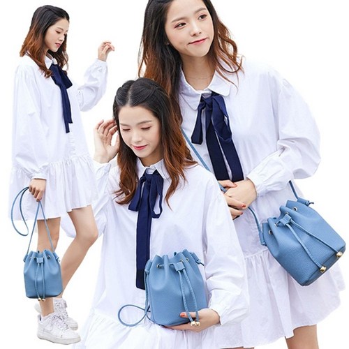 예쁜창고 드로스트링 버킷백