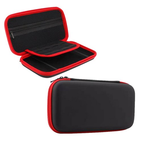 쵸미앤세븐 닌텐도 스위치 라이트 파우치, 1개, NS LITE 파우치 (블랙레드)