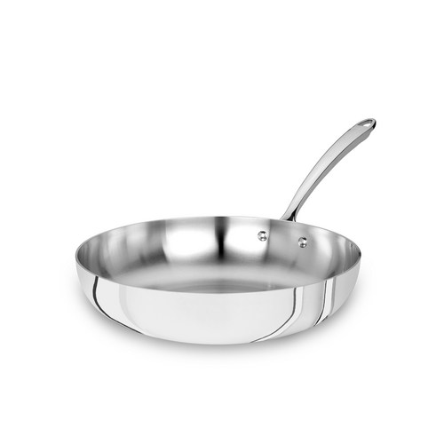 [Pentole Agnelli] 무코팅 스텐레스스틸 프라이팬(소테팬), 1개, 28cm