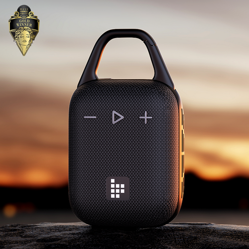 Tronsmart Mirtune H1 휴대용 블루투스 스피커 8W 20시간 IPX7방수 TWS페어링 커스텀EQ 캠핑용 등산용, 블랙
