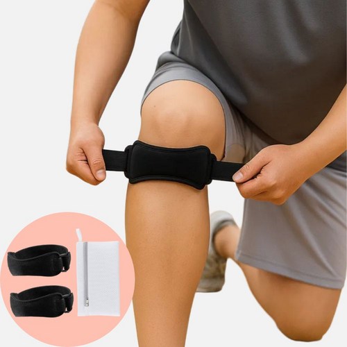 [양쪽세트]올끌레어 슬개건 무릎보호대, Black, 1세트