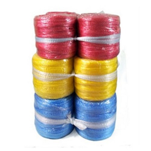 바인더끈 2개입 빨강 노랑 흰색 파랑 포장끈 컬러나일론끈 노끈, 무지개바인더 흰색(대500g)2개