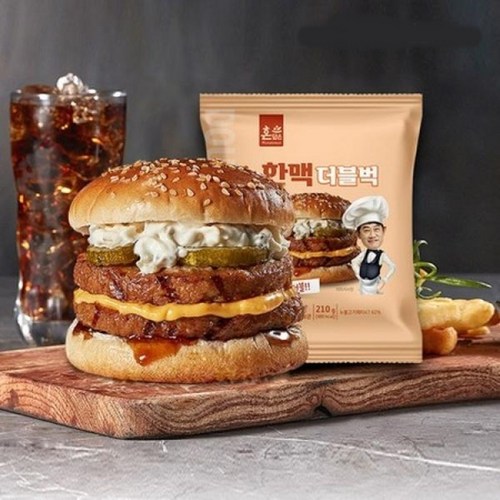 한맥 직화그릴 더블 버거 210g, 20개