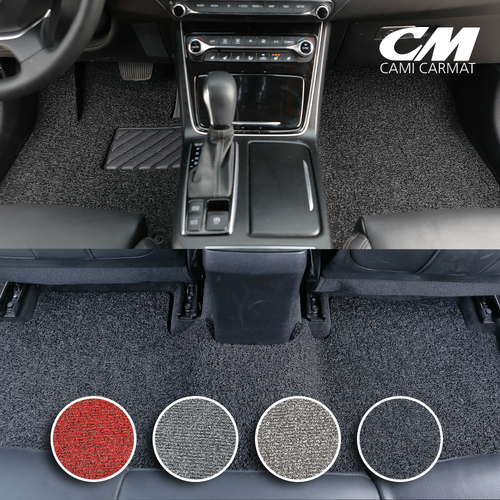 카미 코일 카매트 기아 확장형 올뉴쏘렌토 더뉴쏘렌토 쏘렌토R 전차종 1열 + 2열 세트 자동차 코일매트, 그레이, 더뉴쏘렌토(17~20년)