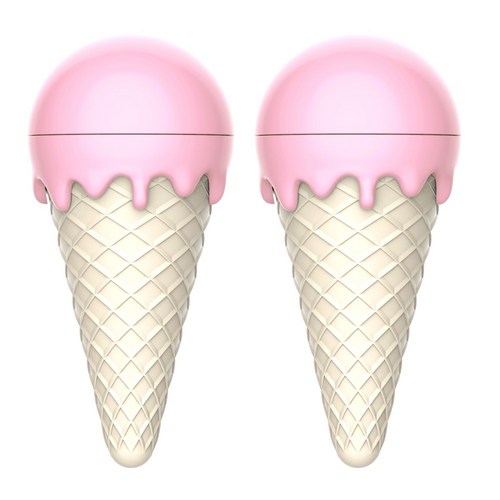 르메이어 고양이 아이스크림 캣닢볼 장난감 헤어볼 캣잎 사탕, 아이스크림 핑크 2개, 1세트, 10g