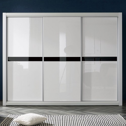 보넬가구 메종 슬라이딩옷장 옷장 슬라이딩장롱 장롱 미닫이옷장 슬라이드옷장 슬라이드장롱, 4.흑경연결