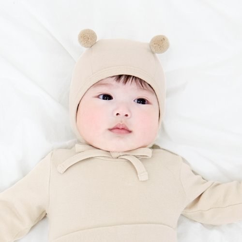 메르베 아기보넷 귀여운모자 쫑긋귀 방울 꼭지모자 올스판 신생아
