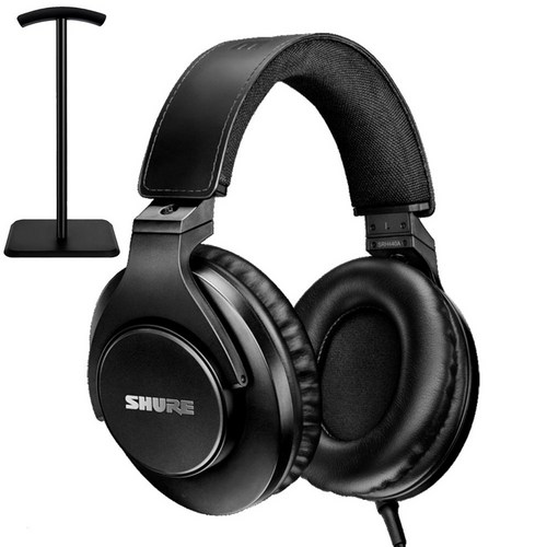 SHURE SRH440 A 슈어 유선 헤드폰 보컬 홈 레코딩 헤드폰 거치대 포함