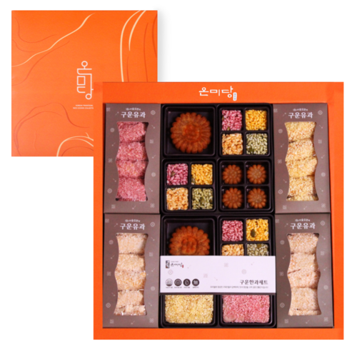 온미당 구운유과 조청유과 한과선물세트, 1세트, 359g