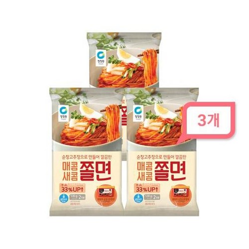 청정원매콤새콤쫄면530gx4개