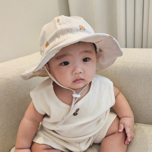 아기 곰돌이 챙모자 코튼 베어 가을