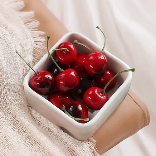 가짜 과일 모조 모형 과일 소품 카페 매장 인테리어 촬영용 과일, 24.체리 12P